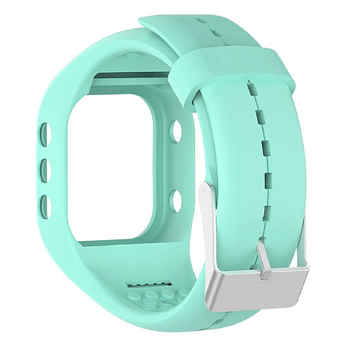 Wewoo Bracelet pour montre connectée en silicone Smart Watch POLAR A300 vert menthe