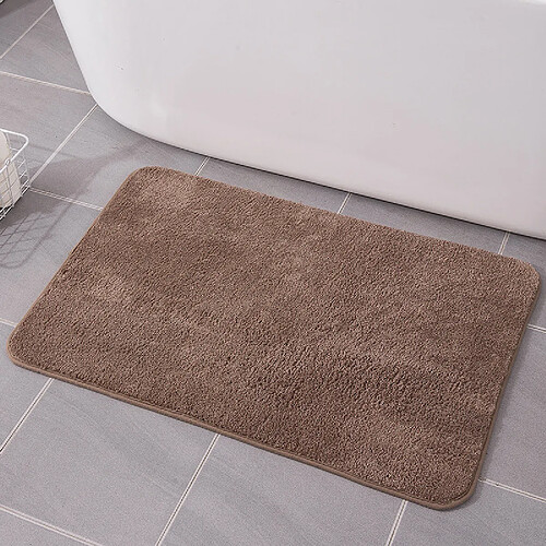 LUUCOZK Tapis de bain antidérapants absorbants à séchage rapide pour salle de bain - Kaki-40x60CM