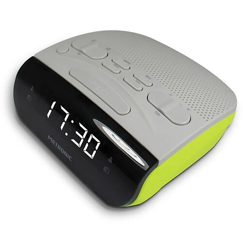 Metronic Radio réveil Duo Colors Double alarme - vert