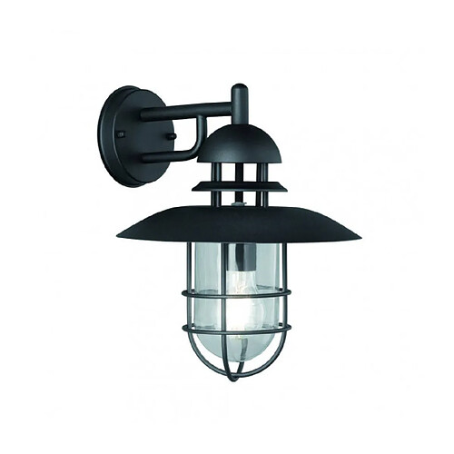 Luminaire Center Applique Murale noire de jardin Exto 1 Ampoule Hauteur 33 Cm