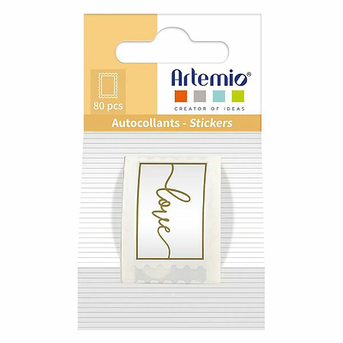 Artemio 80 stickers Love - 25 x 33 mm