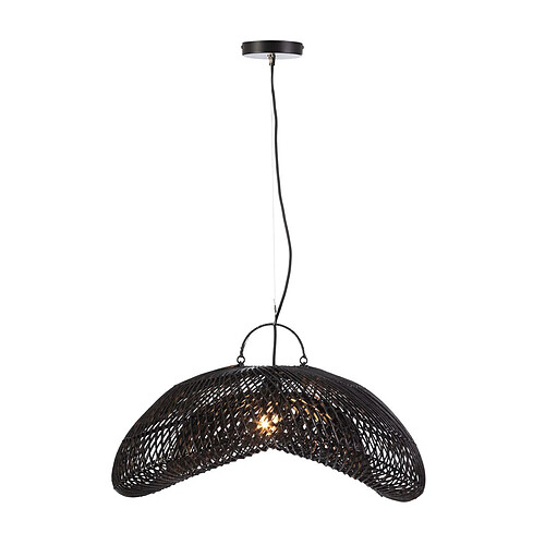 Suspension Thai Natura Noir Rotin 70 x 35 x 60 cm