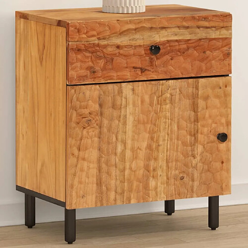 Maison Chic Table de chevet, Table de Nuit, Meuble de Rangement 50x33x60 cm bois d'acacia solide