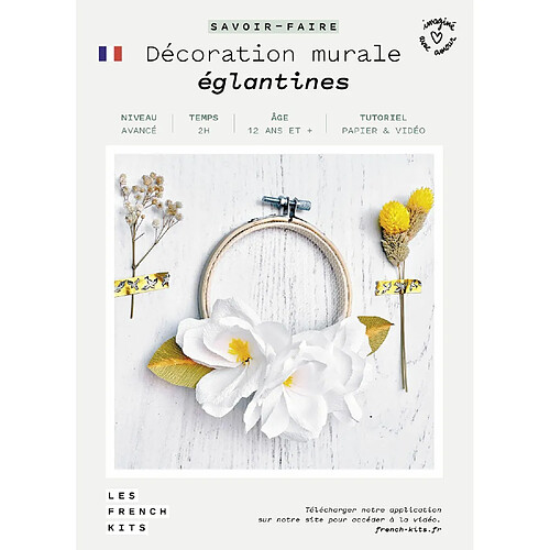 Youdoit Coffret DIY papier - Décoration murale florale