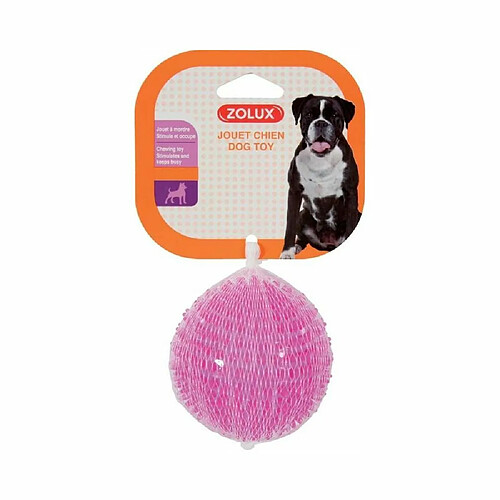 ZOLUX Jouet pour chien balle avec picots Pop 8 cm.