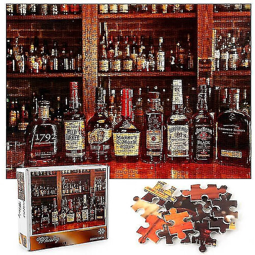 Universal 1000 pièces de puzzle décompressé puzzle éducatif jouet, puzzle whisky