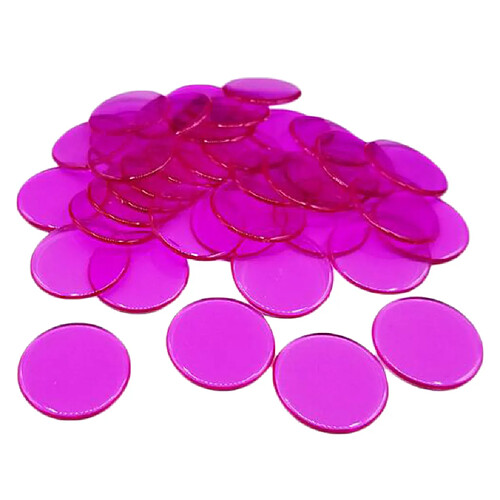 100pcs jetons de poker Coins Casino Supply Family Games Accs rose rouge