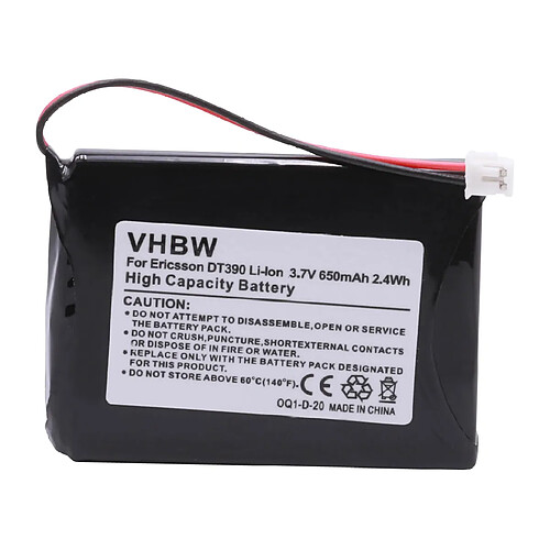 vhbw Batterie remplacement pour Avaya 660177 1F pour téléphone fixe sans fil (650mAh, 3,7V, Li-ion)