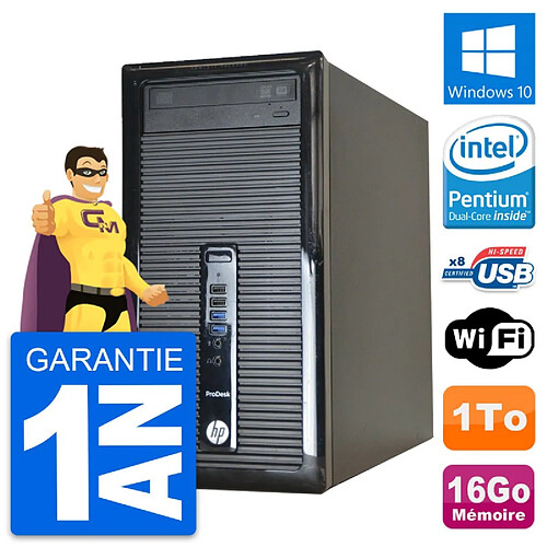 PC Tour HP ProDesk 400 G1 Intel G3220 RAM 16Go Disque Dur 1To Windows 10 Wifi · Occasion