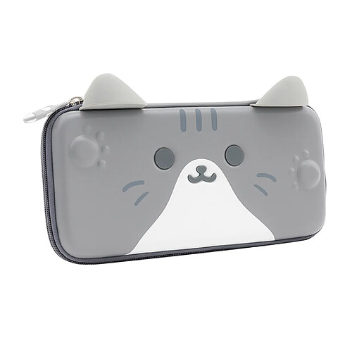 Étui De Transport Mignon Patte De Chat Compatible Avec Nintendo Switch Slim Style Rose