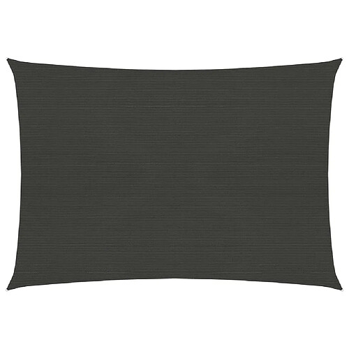 ComfortXL Voile D'ombrage 160 G/m² Anthracite 3,5x4,5 M Pehd