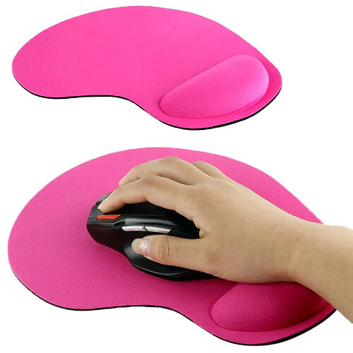 Yonis Tapis Souris ergonomique rose