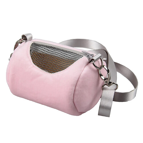 animal de compagnie respirant petit animal transporteur hamster sac de voyage sac à main type 2 - rose