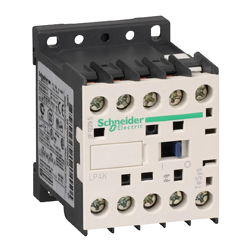 contacteur tesys k - 3 pôles - 1f - 24v dc - bc - a vis - schneider electric lp4k1210bw3