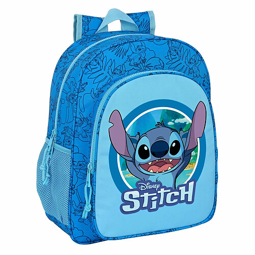 Cartable Stitch Bleu 32 X 38 X 12 cm