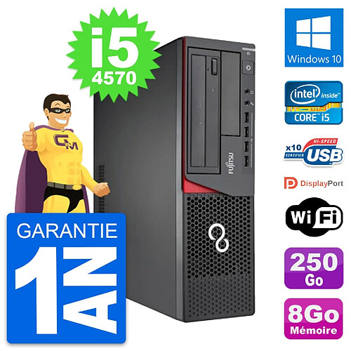 PC Fujitsu Esprimo E720 DT Intel i5-4570 RAM 8Go Disque 250Go Windows 10 Wifi · Occasion