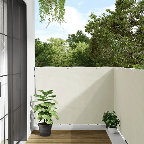 vidaXL Écran d'intimité de balcon blanc 700x120 cm PVC