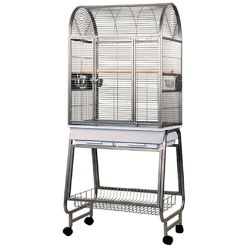 Strong Cage pour perroquets Villa Nora Gris 67,7 x 51,5 x 154 cm