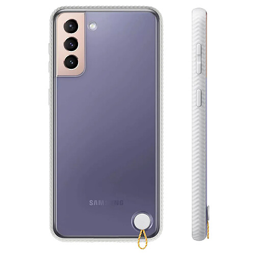 Coque Samsung S21 Plus Hybride Antichoc Renforcé Original Contour blanc