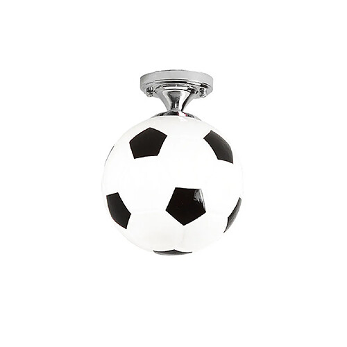 Universal 20cm Football Plafonnier Football LED Plafonnier Intérieur Bar Chambre Enfant Chambre Éclairage Garçon Lampe Home Noir