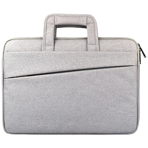 Wewoo Sacoche pour ordinateur portable gris 12 pouces et ci-dessous Macbook, Samsung, Lenovo, Sony, Dell Alienware, CHUWI, ASUS, HP Poches latérales doubles universelles Wearable Oxford chiffon doux poignée Laptop Tablet Bag,