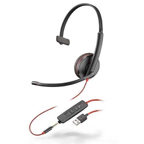 Plantronics Blackwire 3215 Casque Arceau Noir