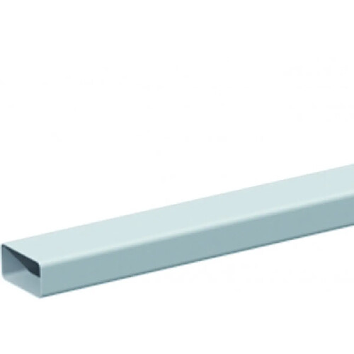 Unelvent conduit plat pvc rigide - rectangulaire - 55 x 110 mm - longueur 1.5 mètres