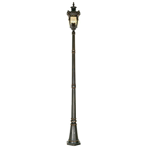 Elstead Lighting Grand lampadaire extérieur à 3 ampoules, bronze vieilli IP44, E27