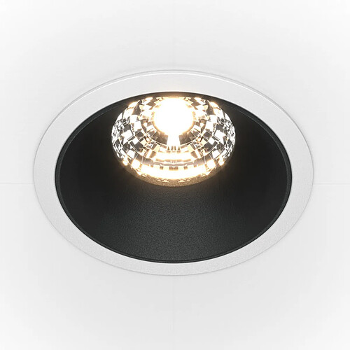 MAYTONI Downlight Encastré Rond Dimmable Blanc, Noir, 1050lm, 3000K