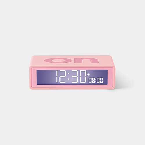 Réveil Flip+ Rubber pink - Lexon