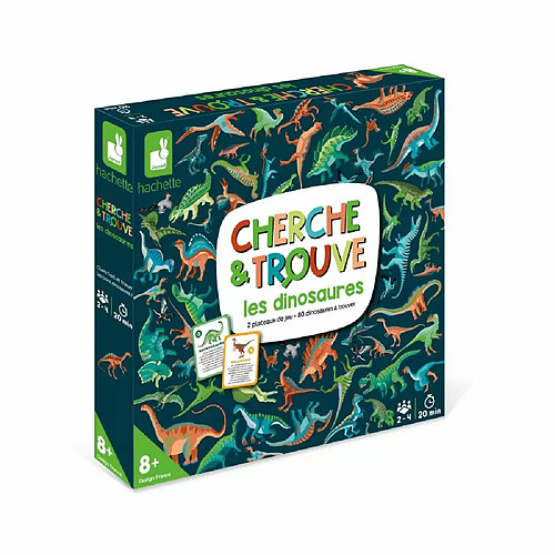 Jeu d'observation Cherche et trouve Les dinosaures - Janod