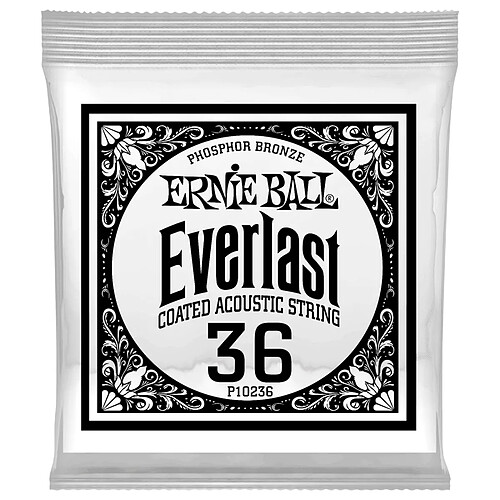 10236 Everlast Coated Phophore Bronze 36 Ernie Ball