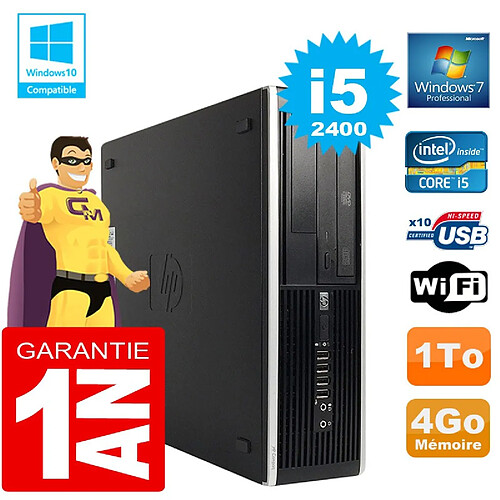 PC HP Compaq 8300 SFF Core I5-2400 Ram 4Go Disque 1 To Graveur DVD Wifi W7 · Occasion