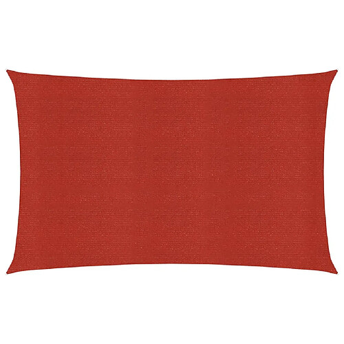 Helloshop26 Voile d'ombrage 160 g/m² rouge 3 x 6 m PEHD 02_0009273