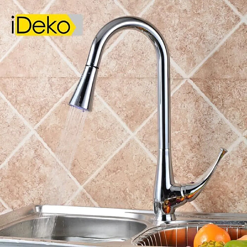 iDeko®Robinet Mitigeur cuisine LED & Flexible