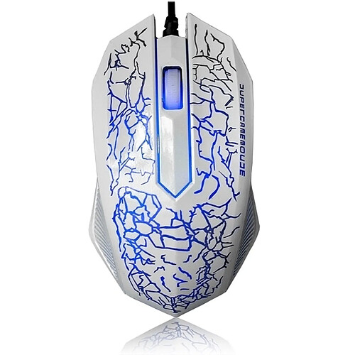 Wewoo Petite forme spéciale 3 boutons USB filaire Gamer Souris De Jeu (Blanc)