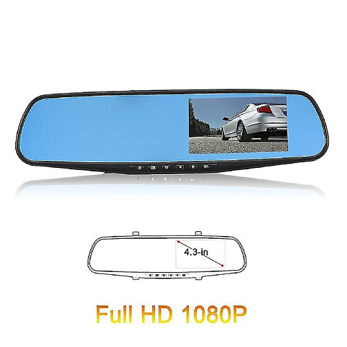 Universal HD 1080p enregistrement de données de voyage de voiture rétroviseur caméra capteur G