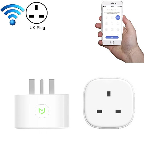 Wewoo Prise Connectée blanc Meross MSS210 télécommande WiFi Smart Power Socket Fonctionne avec Amazon Alexa & Assistant Google, AC 100-240V, UK