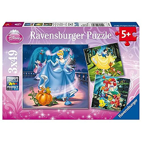 Ravensburger Disney : Puzzle Princesses (3 x 49 piAces)