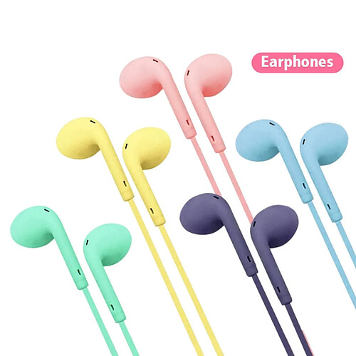 GUPBOO Écouteurs filaires de sport U19 Écouteurs intra-auriculaires 3,5 mm avec micro intégré Casque de musique à suppression de bruit avec micro