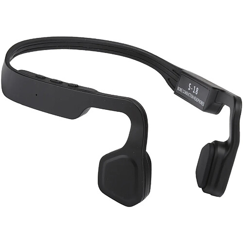 S18 Bluetooth 4.1 Casque d'écouteur pour sports de plein air à conduction osseuse à suppression de bruit (noir)