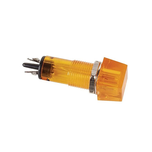 Perel Voyant carre 11.5 x 11.5mm 12v orange