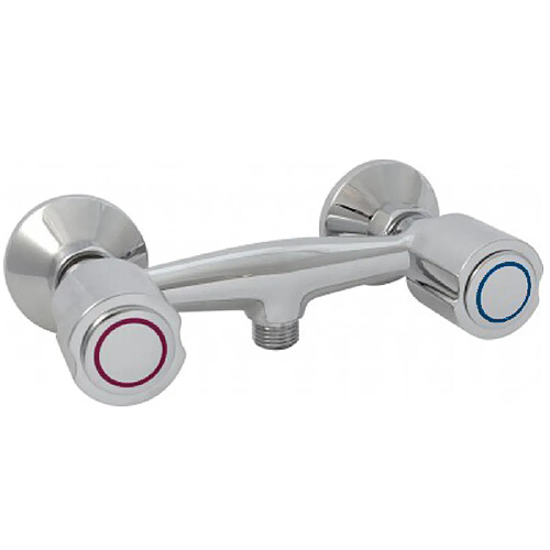 Robinet Melangeur de Douche en Laiton Chrome Entraxe 150