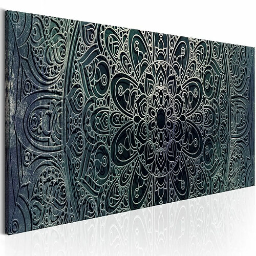 Paris Prix Tableau Imprimé Mandala : Malachite Calm 50 x 150 cm