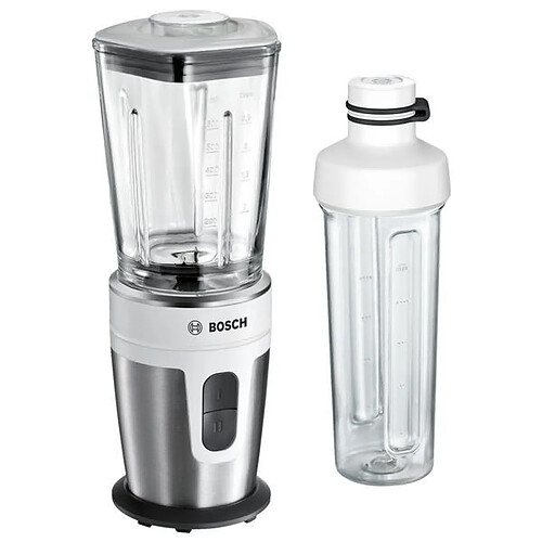 Totalcadeau Bol mixeur en acier inoxydable avec gourde 0,6 L 350W - Blender Contrôle facile avec bouton et Pileur de glace pas cher