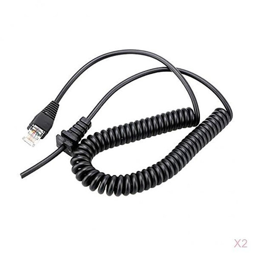 2x Câble D'extension Micro MH-67A8J Pour Microphone Yaesu VX-2100, VX-2108 Pratique