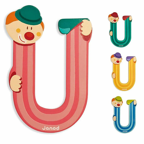 Lettre de l'alphabet Clown U - Janod