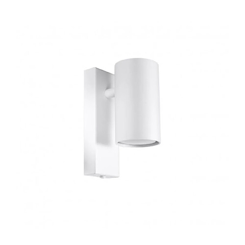 Luminaire Center Spot Utti Single Acier blanc 1 ampoule 15cm