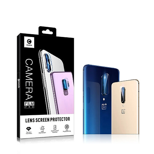 Wewoo Pour Oneplus 7T Pro mocolo 0.15mm 9H 2.5D Bord Rond Objectif Lentille de Caméra Arrière Verre Trempé Film