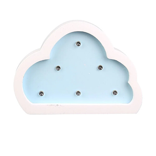 CMP Lampe en bois enfant Nuage - H. 9 cm - Bleu